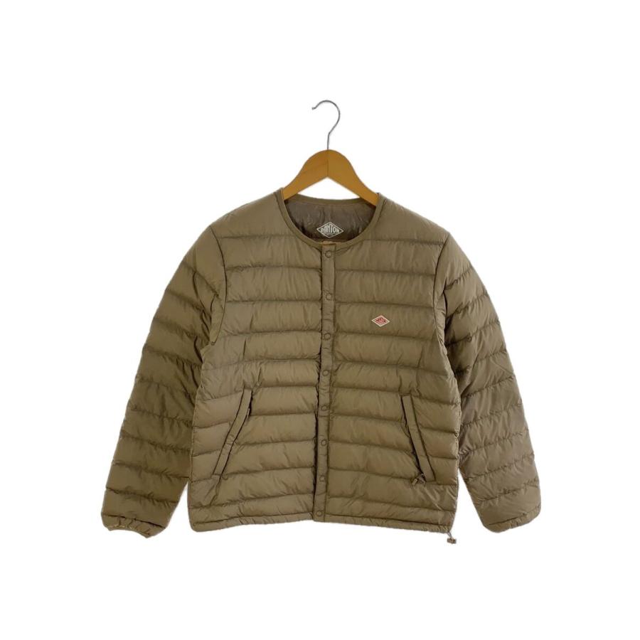 DANTON◇ダウンジャケット/M/ナイロン/BEG/無地/KW42-117-02