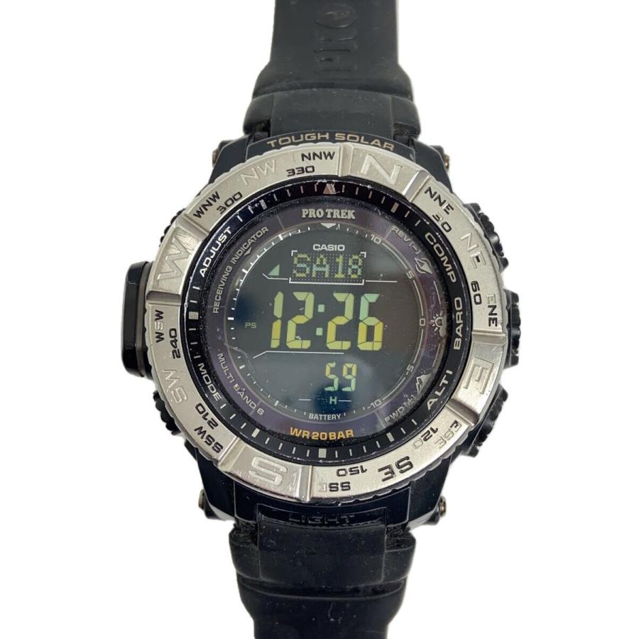 PROTREK◇ソーラー腕時計/デジタル/ラバー/BLK/PRW-3510 : セカンド