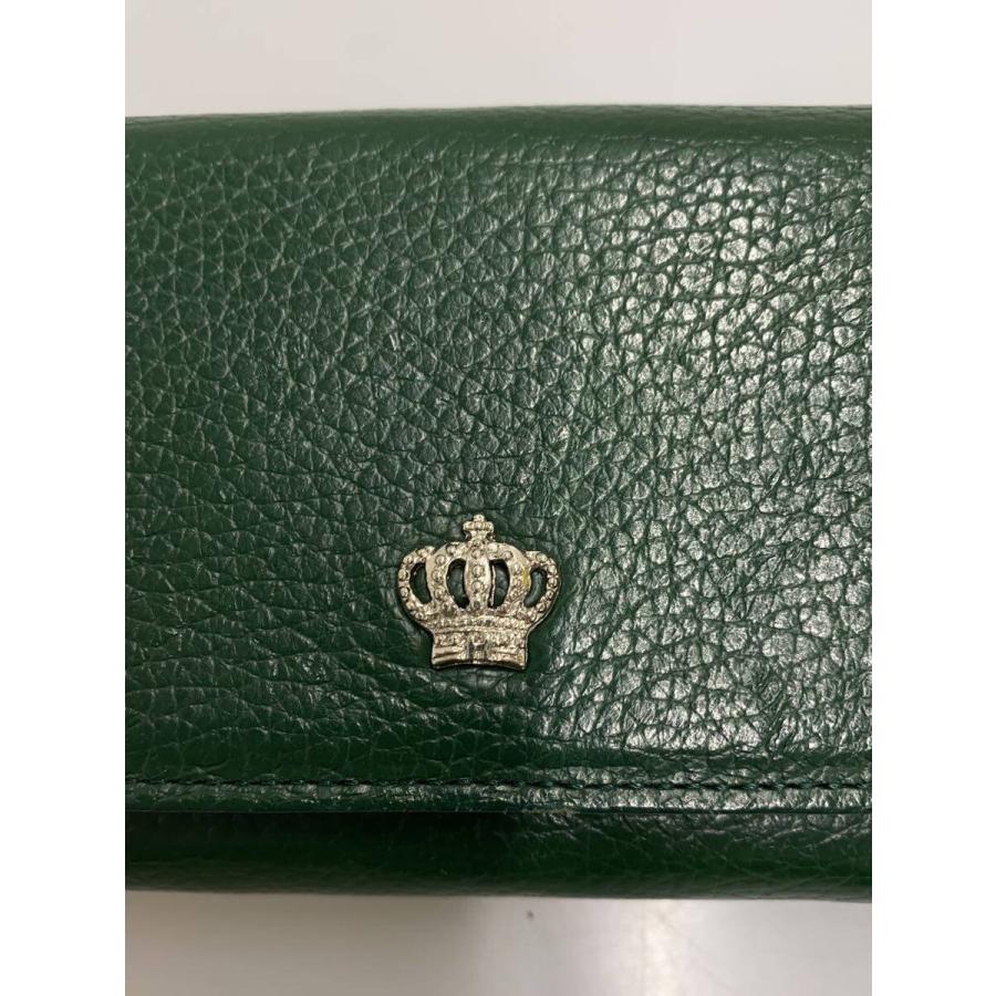 【未使用】傳濱野 二つ折り財布 ピアニ シルバー 金具 カデナ 箱付き 傳濱野◇2つ折り財布/レザー/GRN/レディース : セカンドストリート