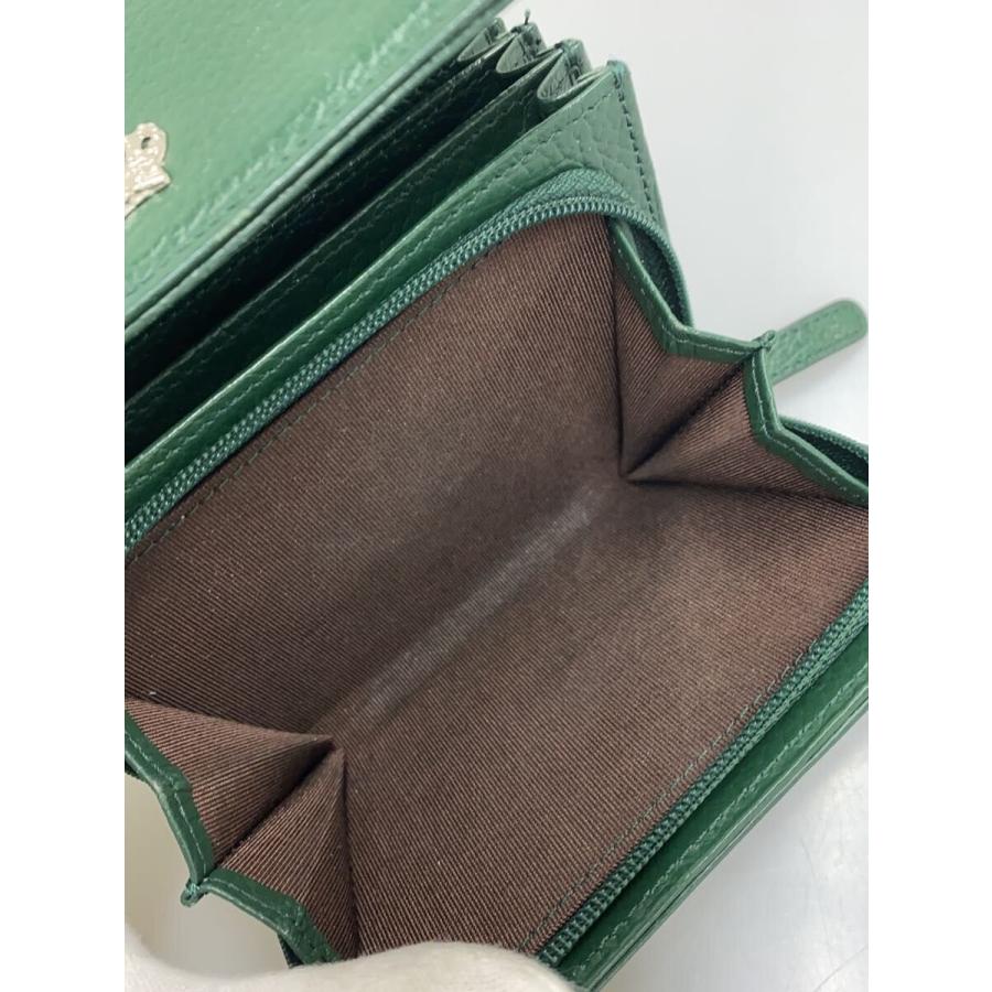 傳濱野◇2つ折り財布/レザー/GRN/レディース : セカンドストリート