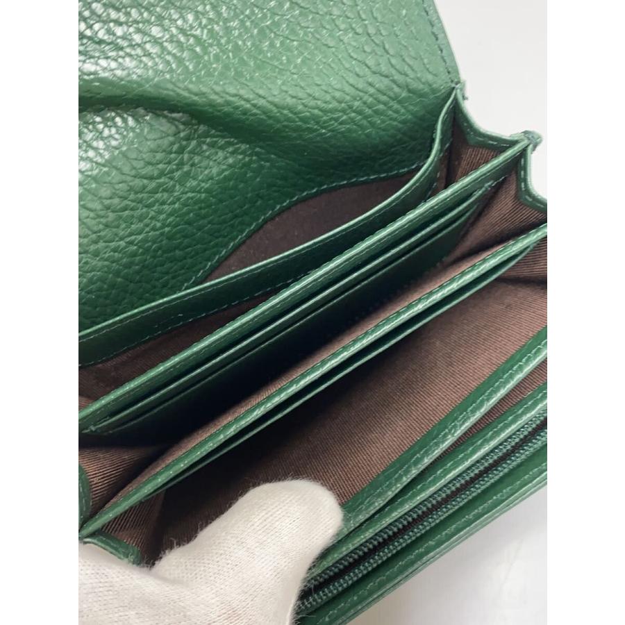 【未使用】傳濱野 二つ折り財布 ピアニ シルバー 金具 カデナ 箱付き 傳濱野◇2つ折り財布/レザー/GRN/レディース : セカンドストリート