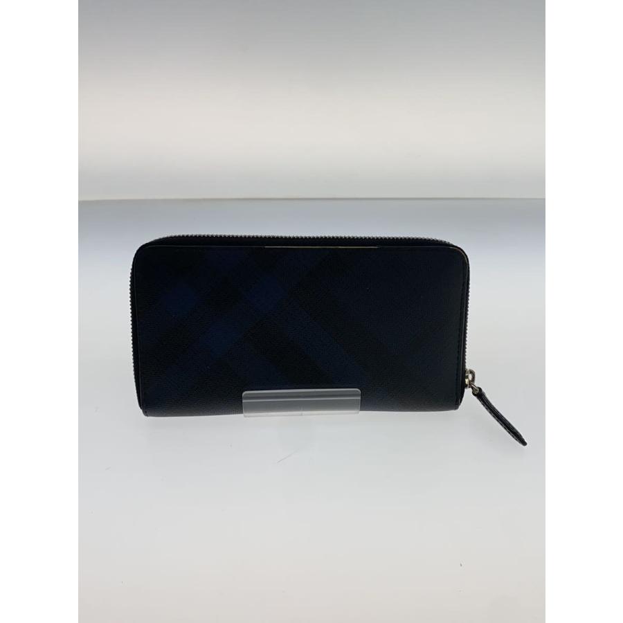 Burberry バーバリーネイビー ブラック 長財布 BURBERRY◇バーバリー/長財布/--/紺/ネイビー/NVY/チェック