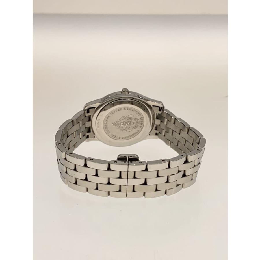 GUCCI◇クォーツ腕時計/アナログ/ステンレス/BLK/SLV/5500M