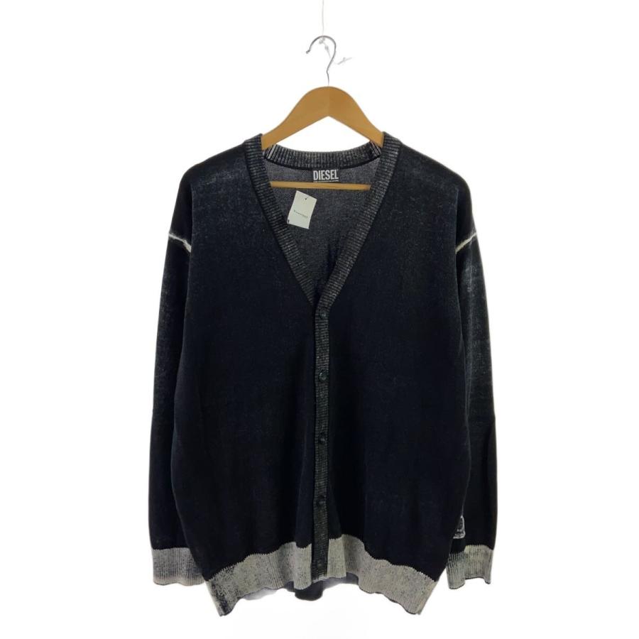DIESEL ディーゼル ガスコットンニットカーディガン 黒S DIESEL◇ディーゼル/カーディガン(薄手)/S/コットン/ブラック/黒/0bear