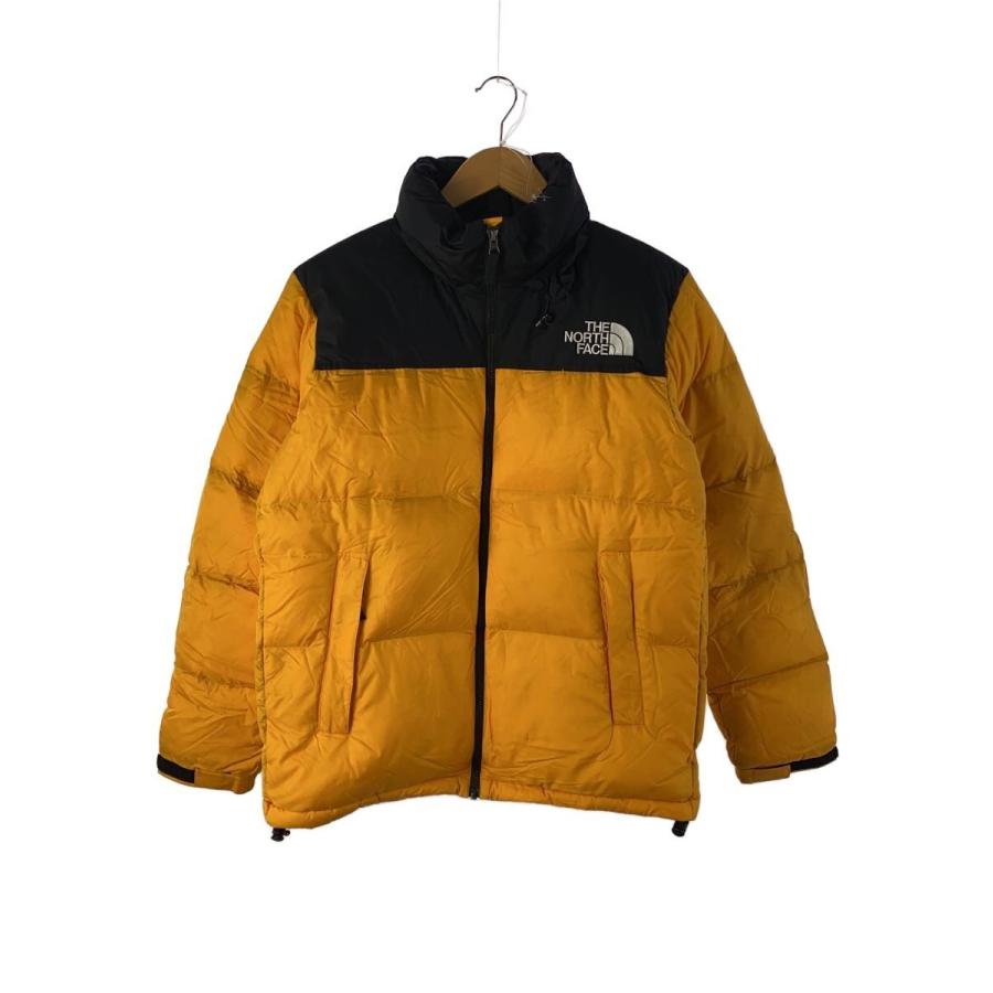 THE NORTH FACE◇ザノースフェイス/ダウンジャケット/L/ナイロン/黄