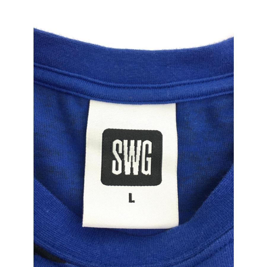 SWAGGER◆Tシャツ/L/コットン/BLU/ボーダー/SWGSSH-298｜ssol-shopping｜03