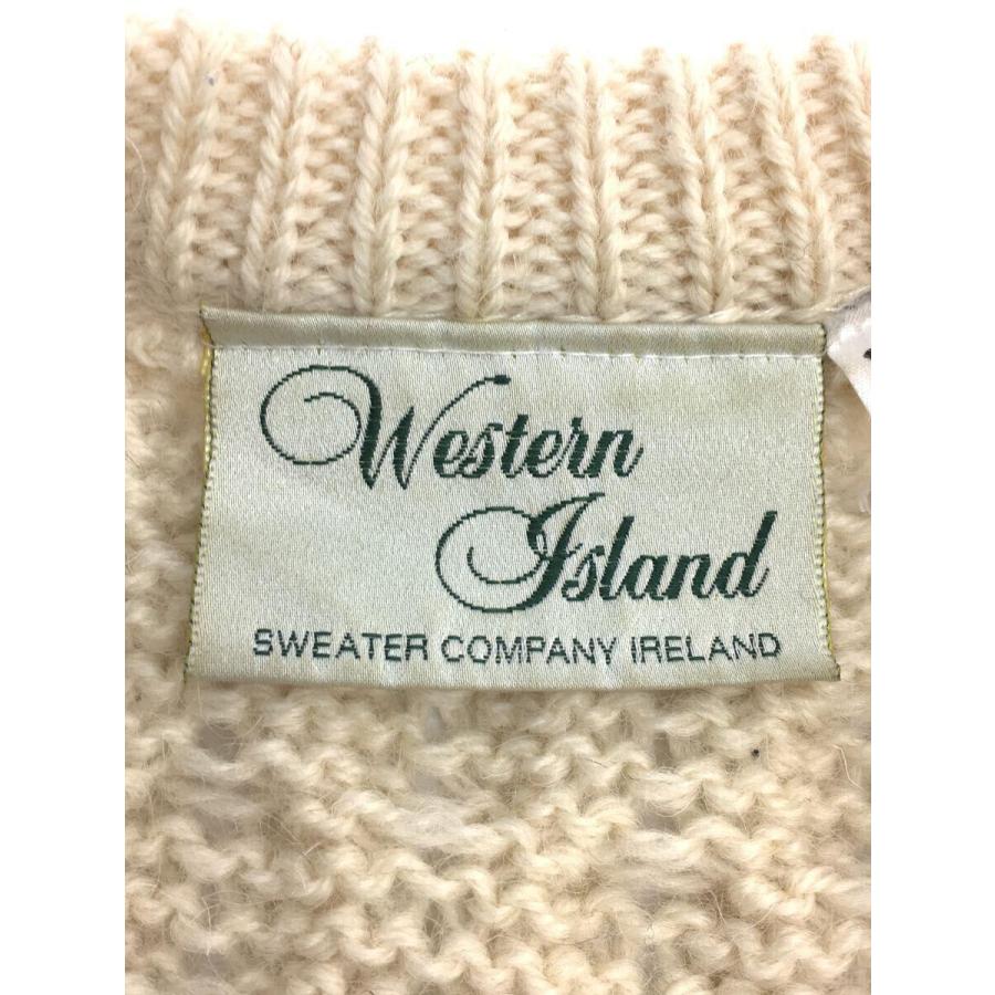 WesternIsland/フィッシャーマンニット/セーター(厚手)/XL/ウール/IVO/無地｜ssol-shopping｜03