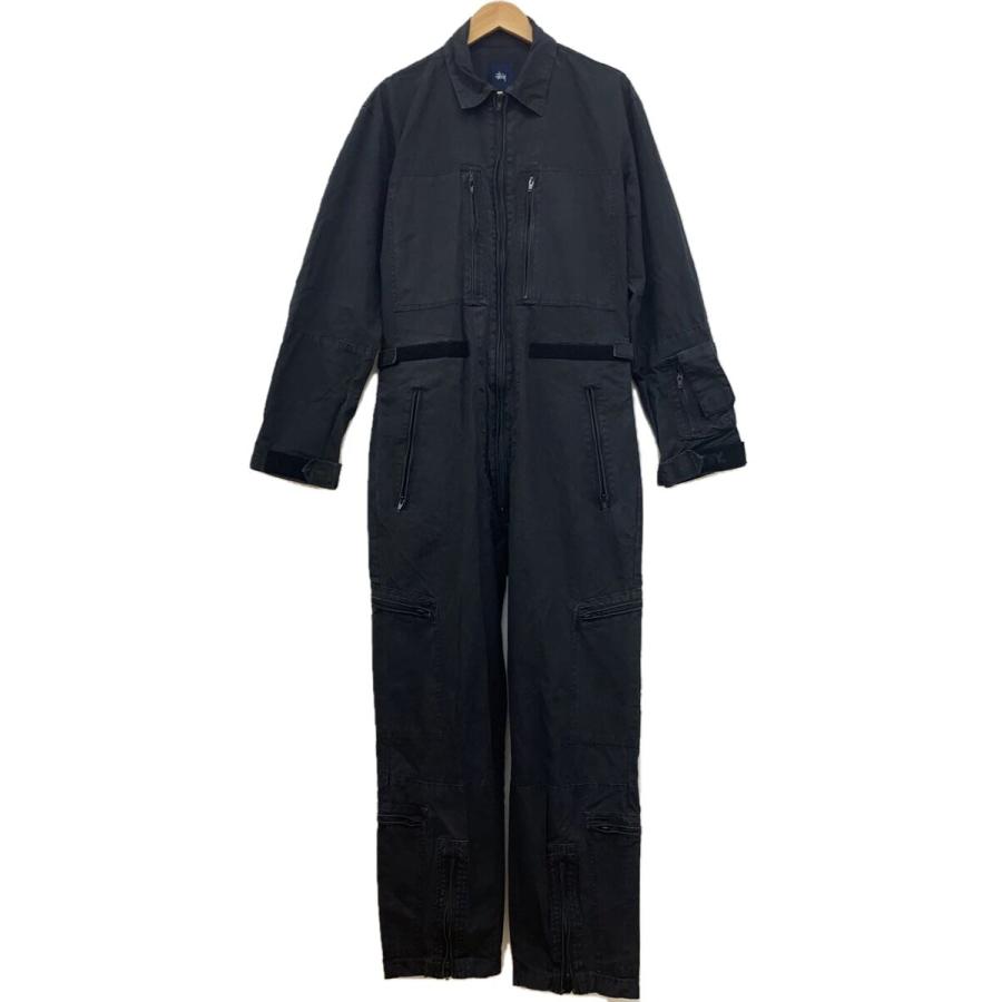 Stussy オールインワン STUSSY◇オールインワン/M/コットン/BLK/無地// : セカンドストリート