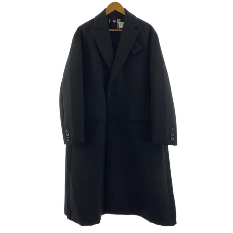 sacai◇23AW/Suiting Bonding Coat/コート/1/ポリエステル/BLK/23