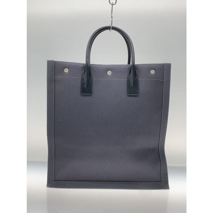 SAINT LAURENT◇トートバッグ/キャンバス/GRY/無地 : セカンド