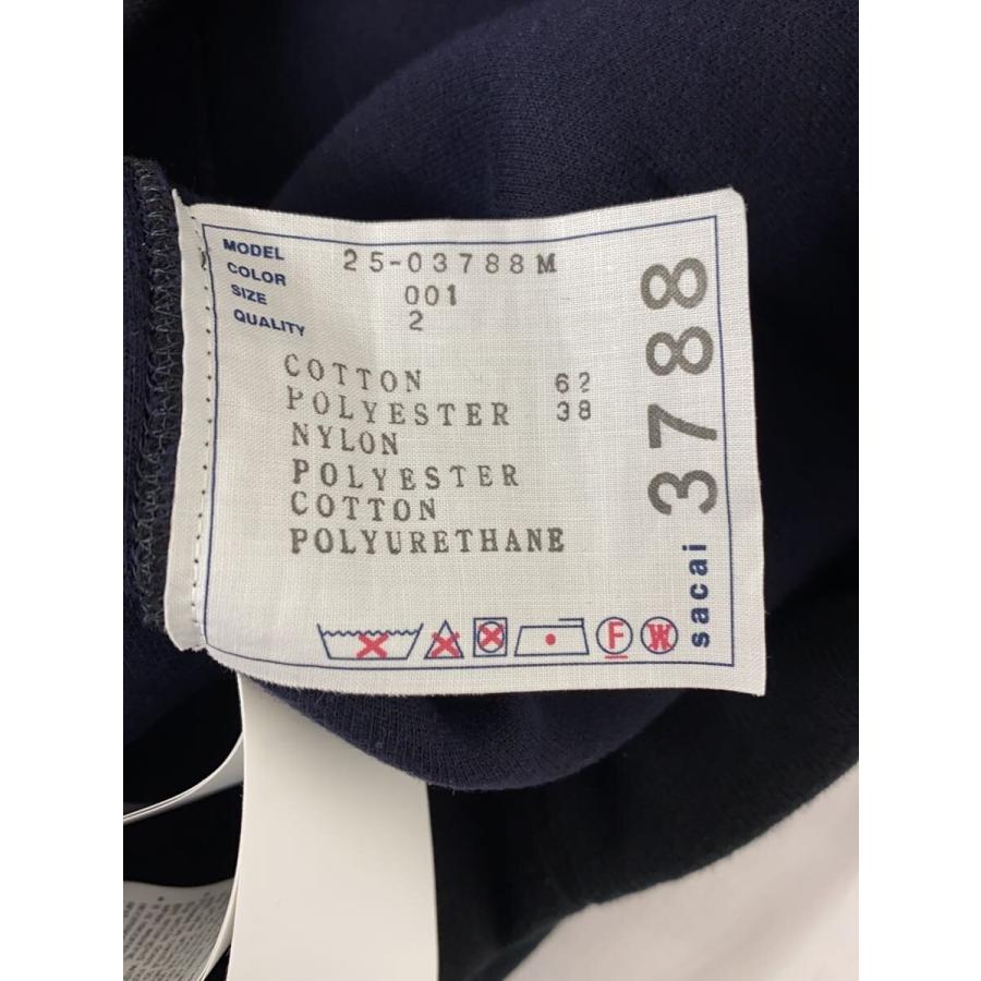 sacai◇Colour-Block Zip-Up Hooded Jacket/2/コットン/BLK/無地/25