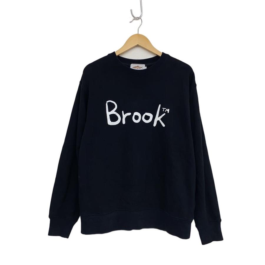 Brook ロゴ入り ブラック スウェット Lサイズ BROOK◇ロゴスウェット/L/コットン/BLK : セカンドストリートYahoo!店