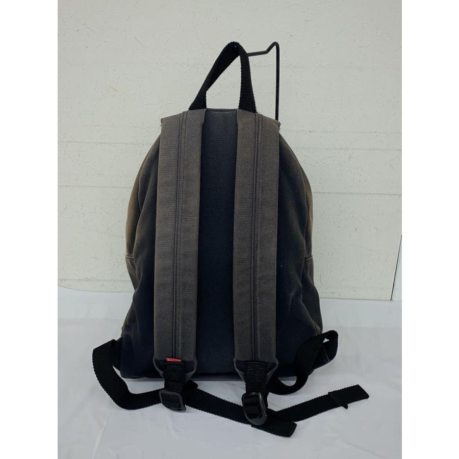 Supreme◇Canvas Backpack/リュック/ブラック/黒/無地/色褪せ