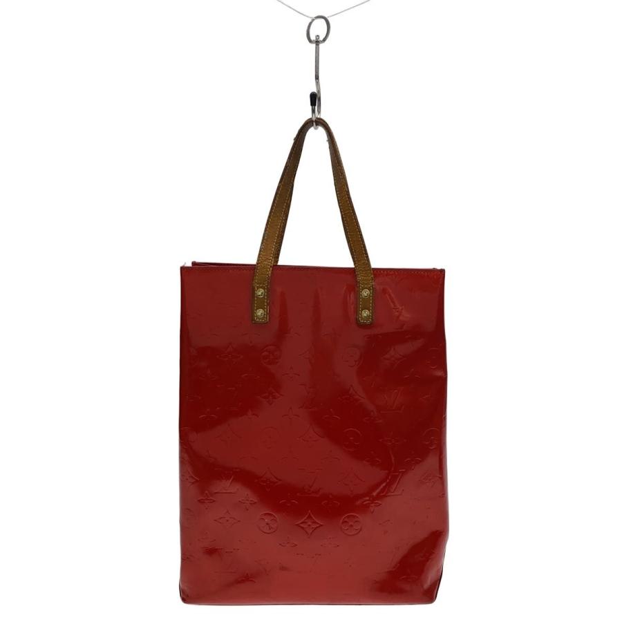 LOUIS VUITTON◇リードMM_モノグラム・ヴェルニ/エナメル/RED