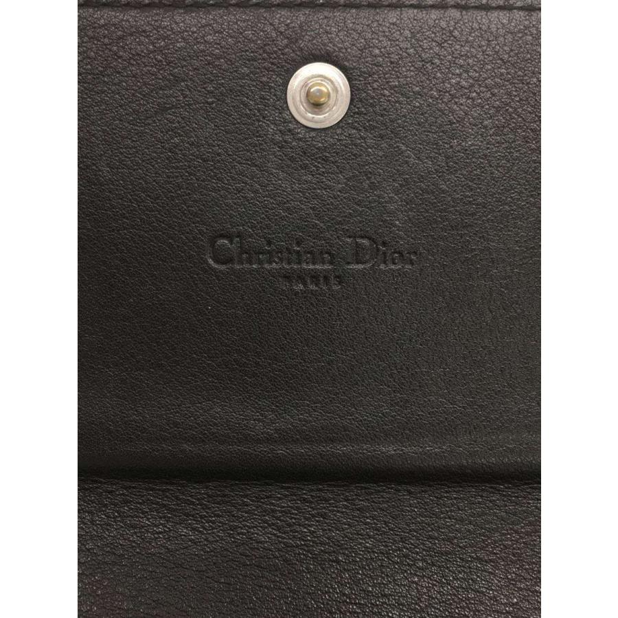 Christian Dior◇長財布/エナメル/BLK/レディース/02-LU-0068