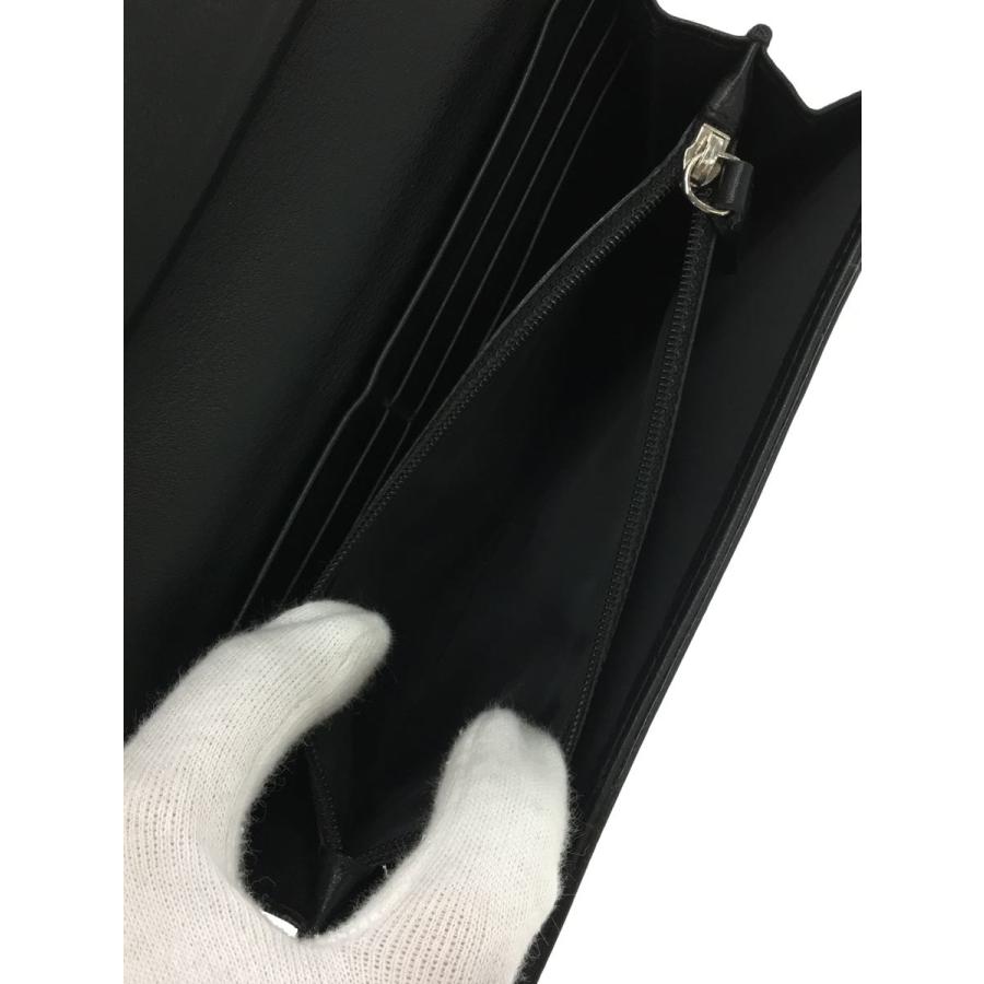 Christian Dior エナメル キルティング 長財布 Christian Dior◇長財布/エナメル/BLK/レディース/02-LU-0068