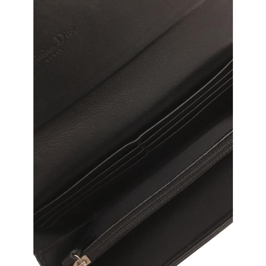 Christian Dior◇長財布/エナメル/BLK/レディース/02-LU-0068