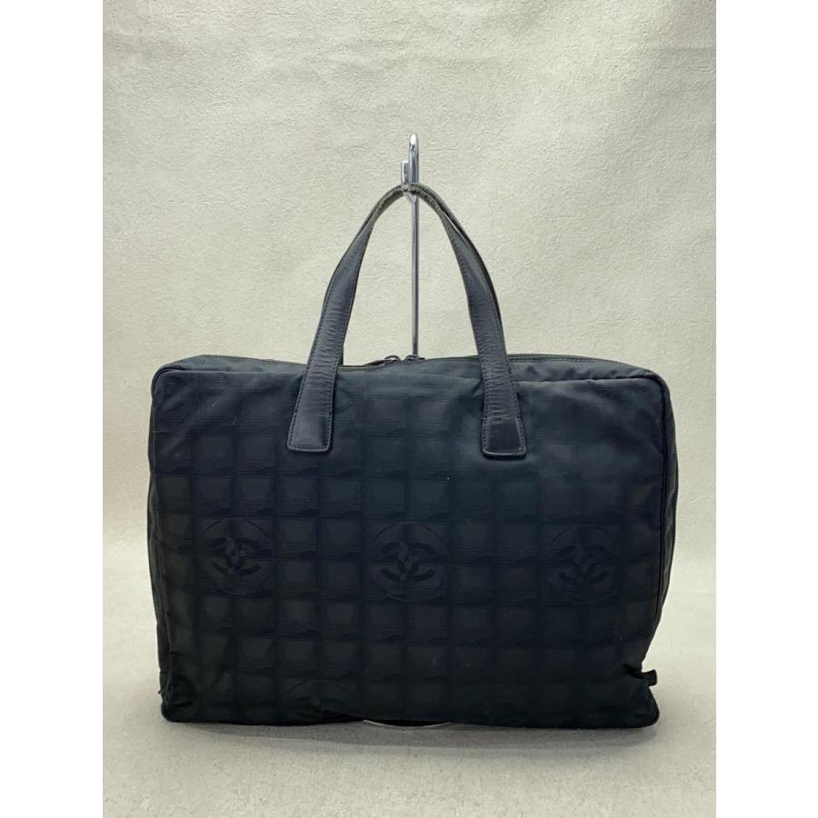 CHANEL◇トートバッグ/ナイロン/BLK : セカンドストリートYahoo!店