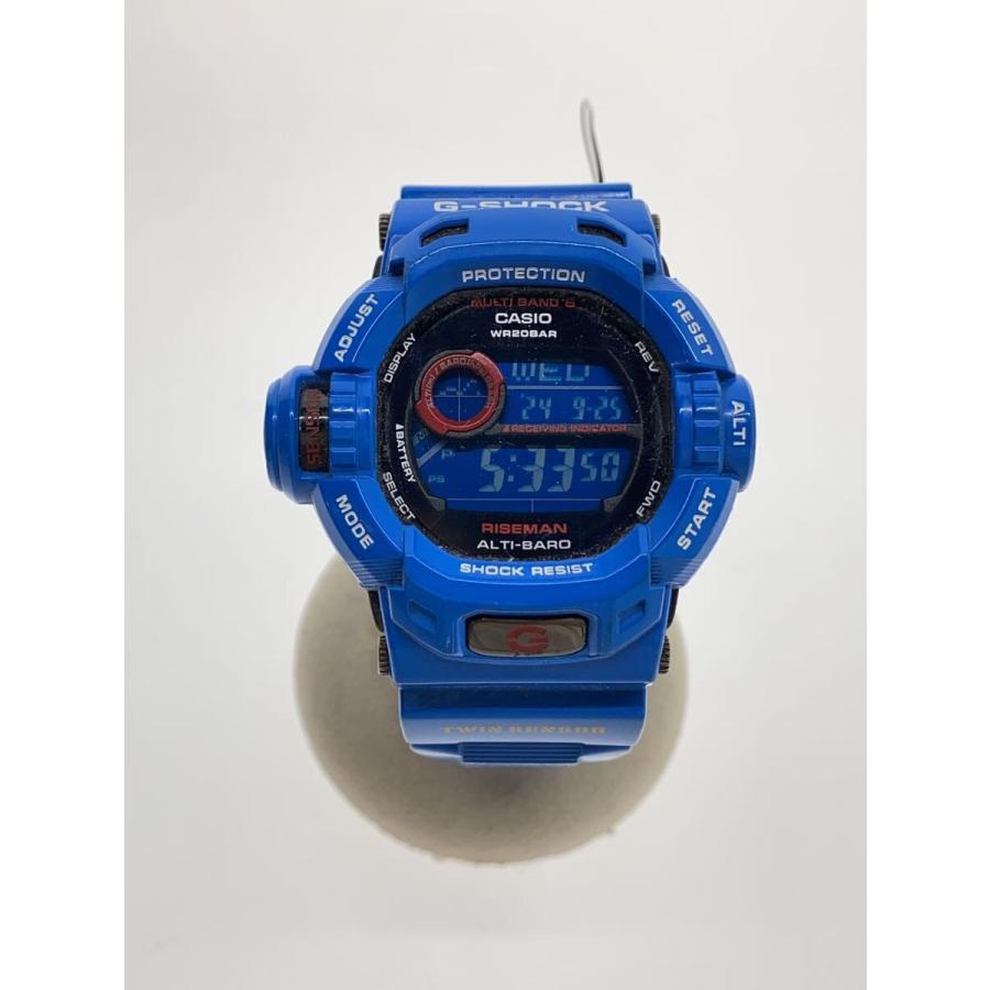 CASIO◇ソーラー腕時計/デジタル/--/NVY/BLU/GW-9200BLJ CASIO◇ソーラー腕時計/デジタル/--/NVY/BLU/GW-9200BLJ