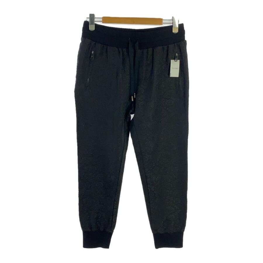 DOLCE&GABBANA◇ボトム/48/ポリエステル/BLK/ペーズリー/GYVHAT/FJRDR  