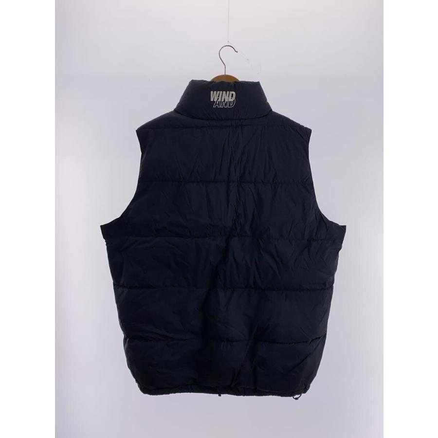 WIND AND SEA ブラック ダウンベスト L WIND AND SEA◇ダウンベスト/XL/ナイロン/BLK : セカンド