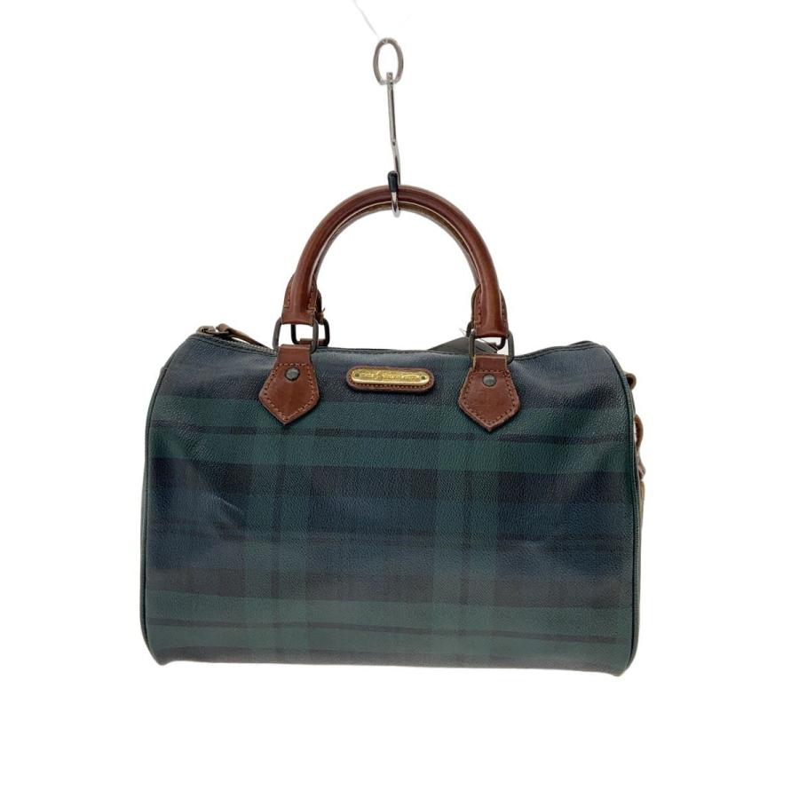 POLO RALPH LAUREN◇ボストンバッグ/--/GRN/チェック : セカンド