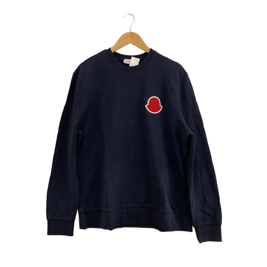MONCLER◇長袖Tシャツ/XXL/コットン/NVY/無地/F10918G70800/? NULL 
