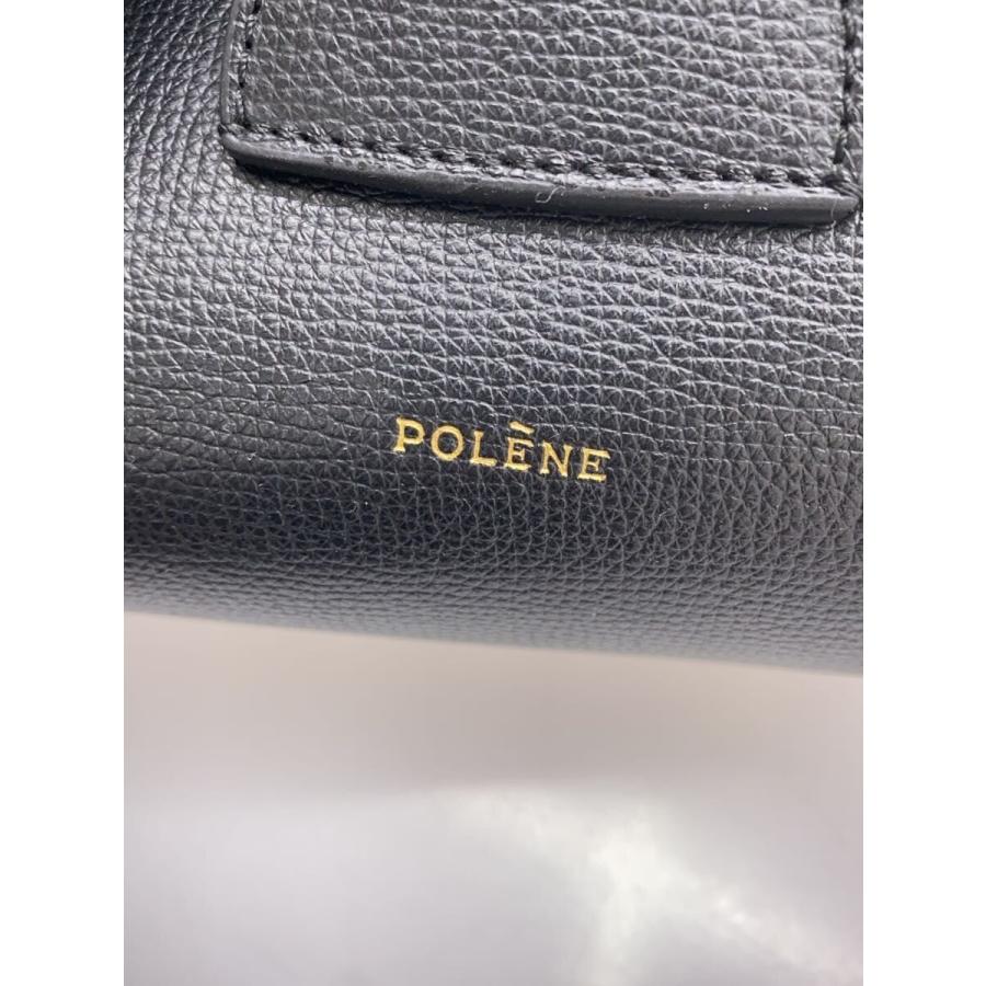 POLENE◇ショルダーバッグ/レザー/BLK/無地/numero un// : セカンド