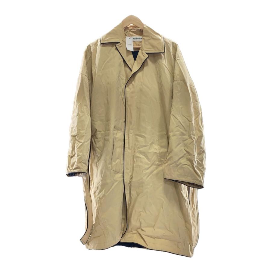 BALENCIAGA◇19AW/バルーンコート/34/コットン/BEG/無地/607491 TAP01