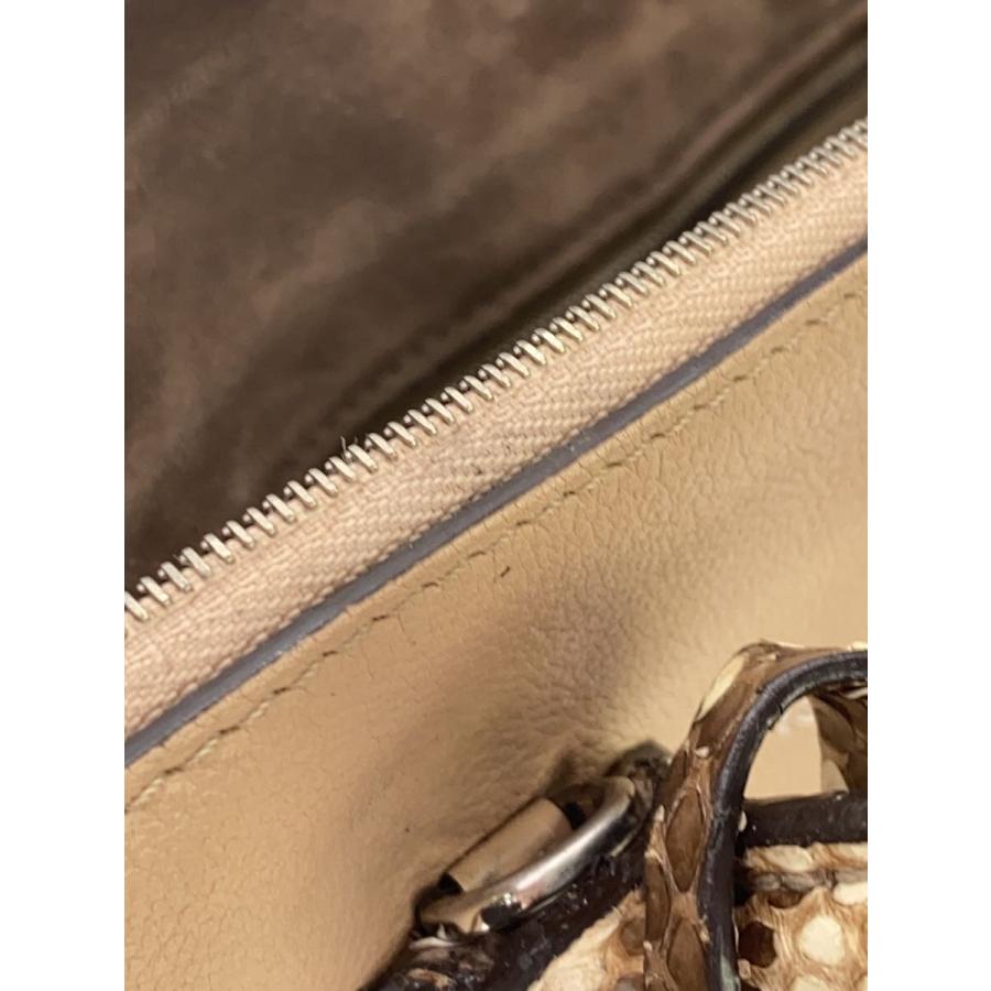 LOUIS VUITTON◇ロックイットMM_トリヨン_パイソンハンドル/レザー/PNK