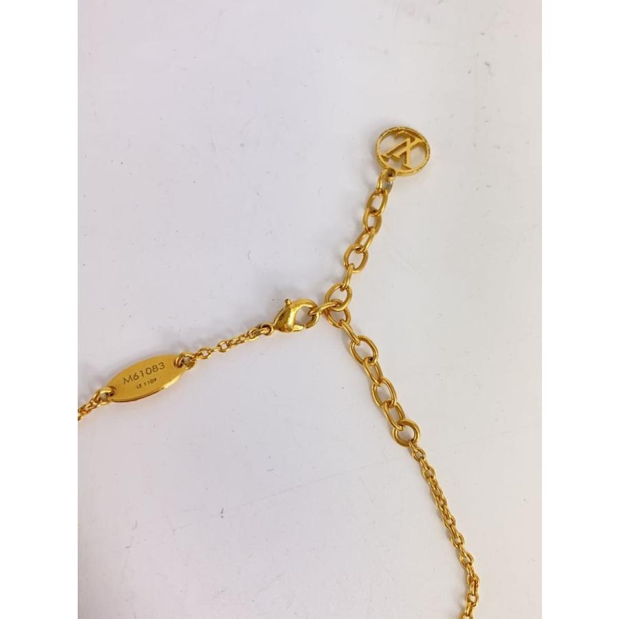 LOUIS VUITTON◇ネックレス・エセンシャルV/--/GLD/トップ有