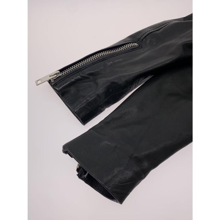 DIESEL◇シングルライダースジャケット/XS/レザー/BLK : セカンド