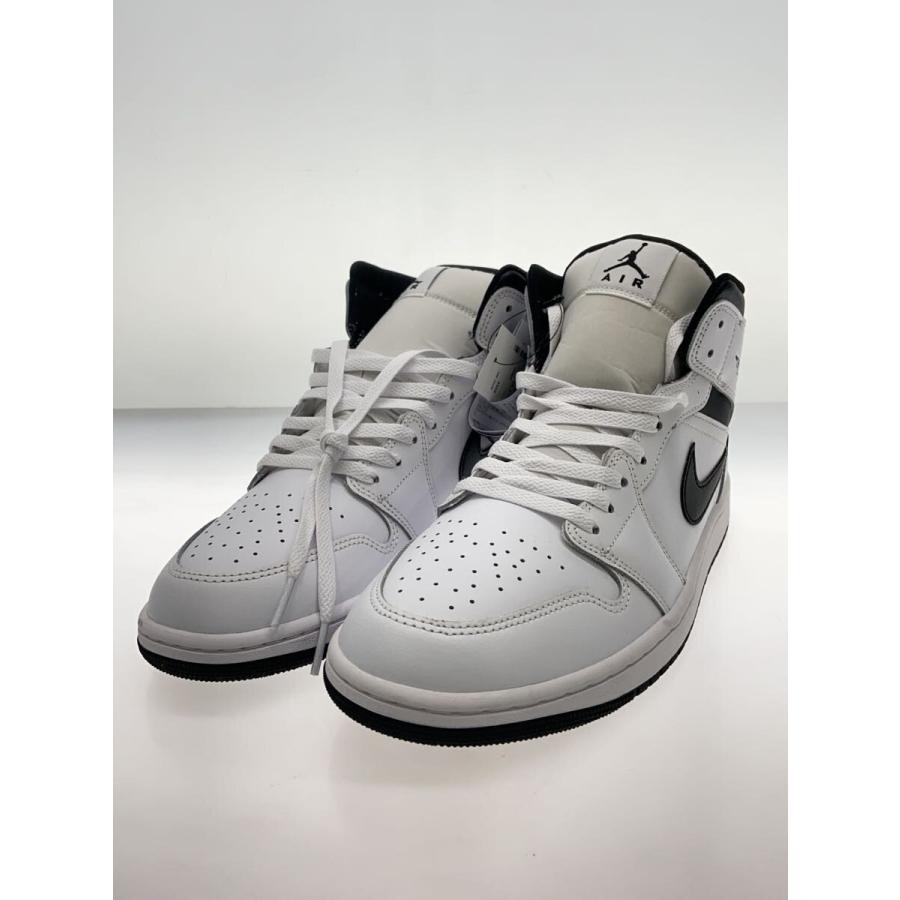 NIKE◇AIR JORDAN 1 MID_エアジョーダン ミッド/29cm/WHT : セカンド 
