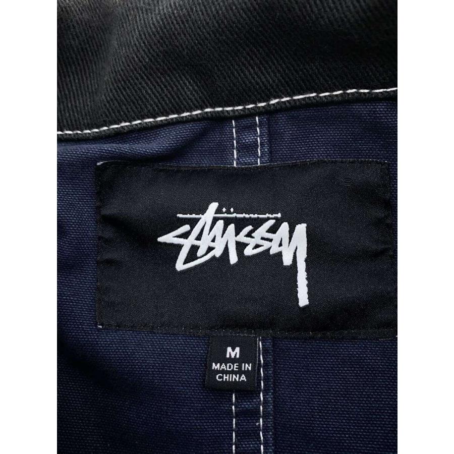 STUSSY◇Brushed Moleskin Chore Jacket/ジャケット/M/コットン/NVY