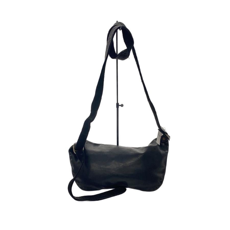 GUIDI◇ショルダーバッグ/レザー/BLK : セカンドストリートYahoo!店