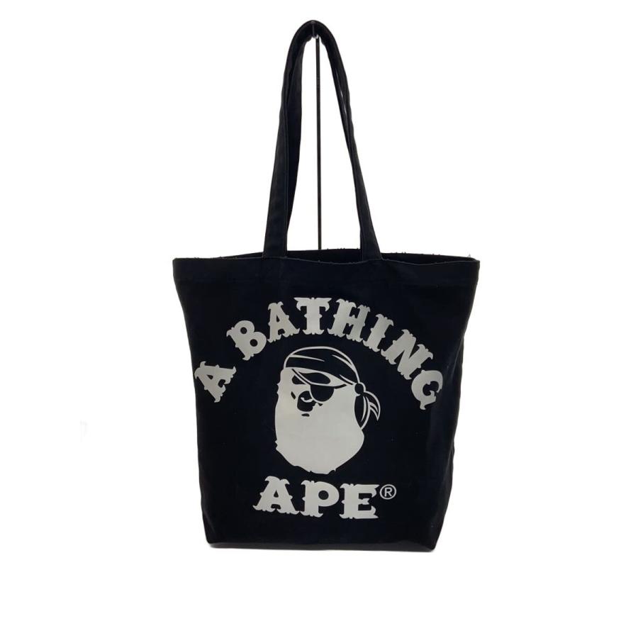 A BATHING APE◇トートバッグ/コットン/BLK : セカンドストリートYahoo