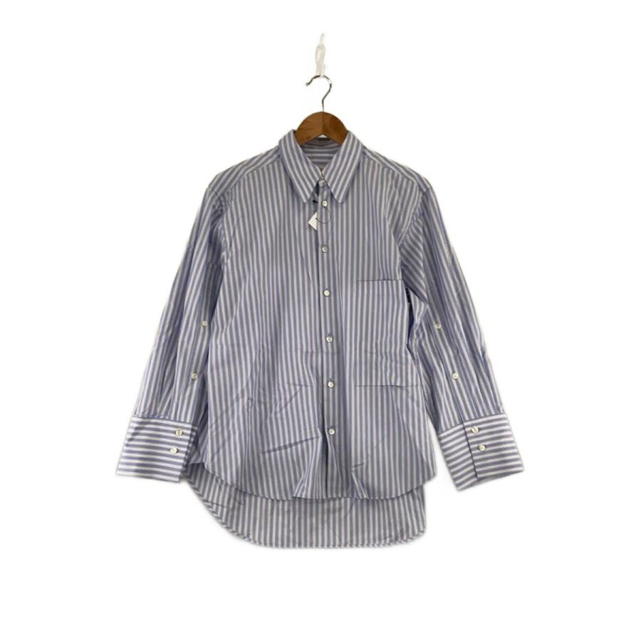 UJOH◇長袖シャツ/2/コットン/BLU/ストライプ/U743-B02-004/Ribbon Tie