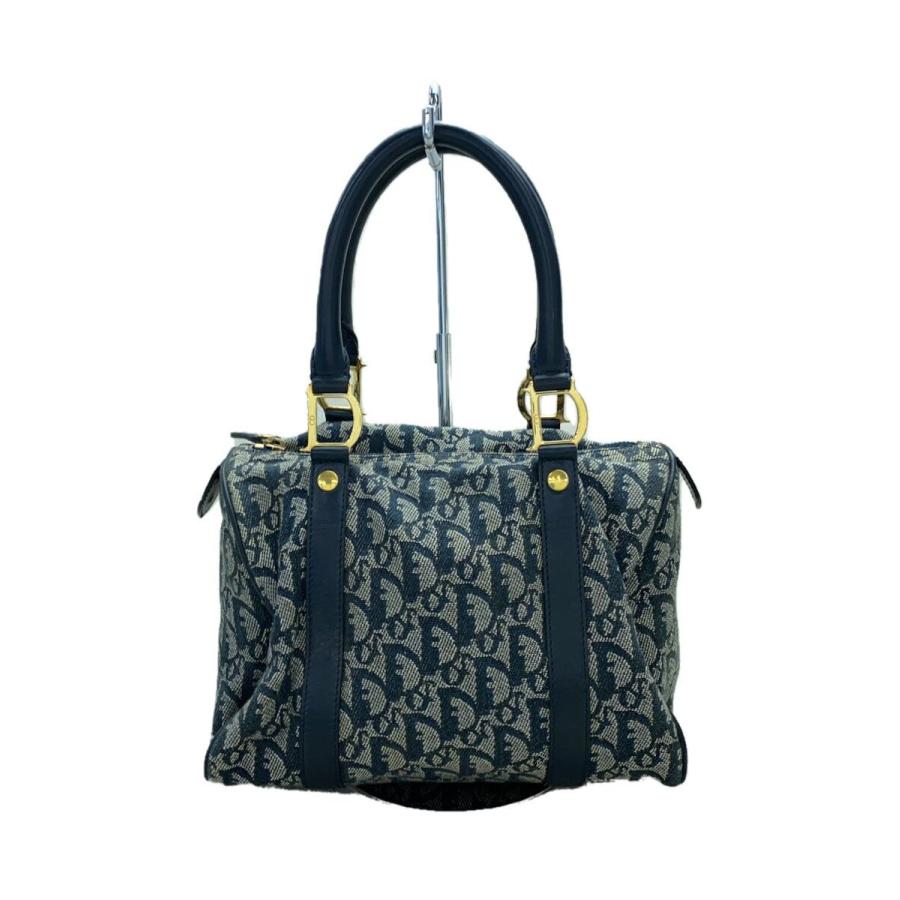 Christian Dior◇トロッター/ミニボストンバッグ/ゴールド金具/キー 