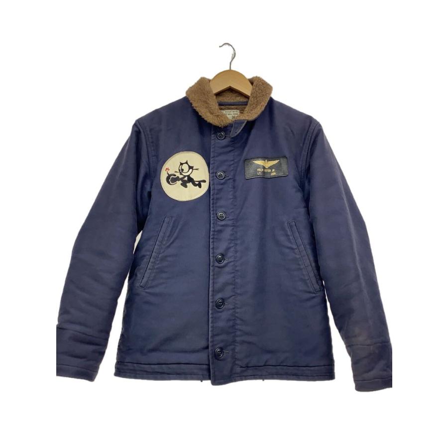 TOYs McCOY◇N-1デッキiジャケット/FELIX THE CAT/36/コットン/NVY