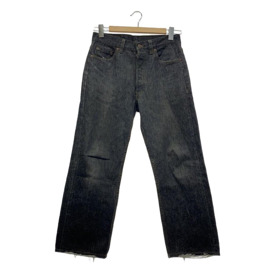 Levi's◇90s/501/USA製/刻印532/先染めブラック/裾上有/29/コットン