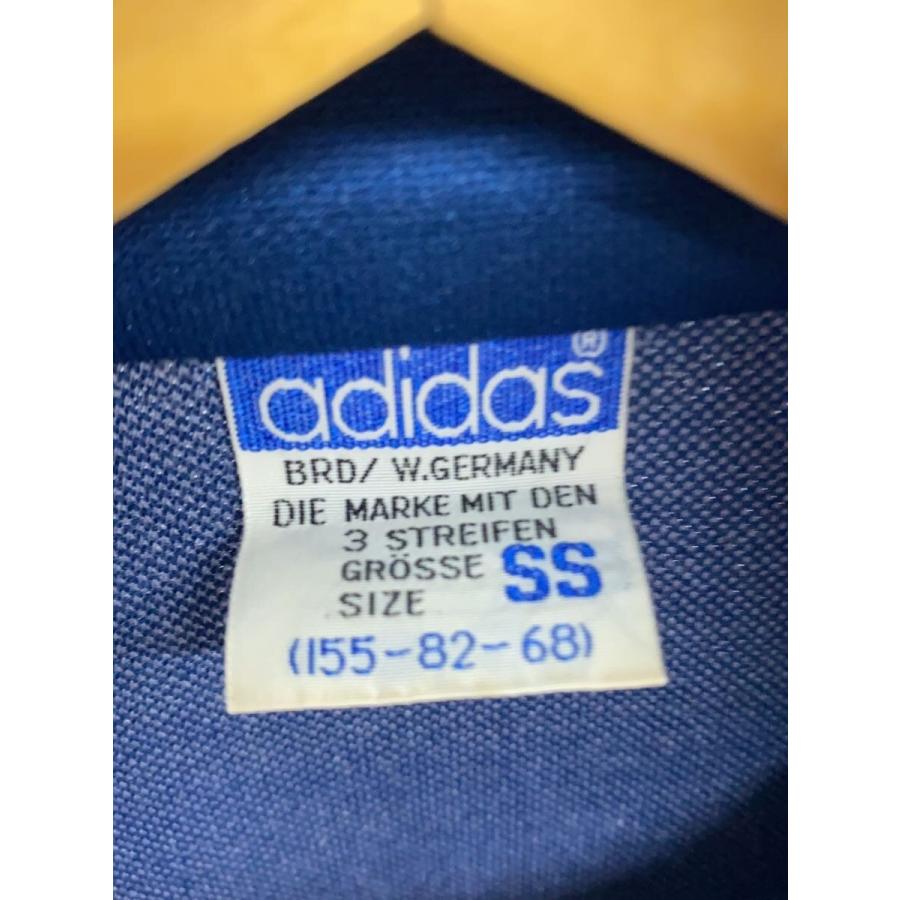 adidas◇西ドイツ製/トラックジャケット/SS/ポリエステル/BLU