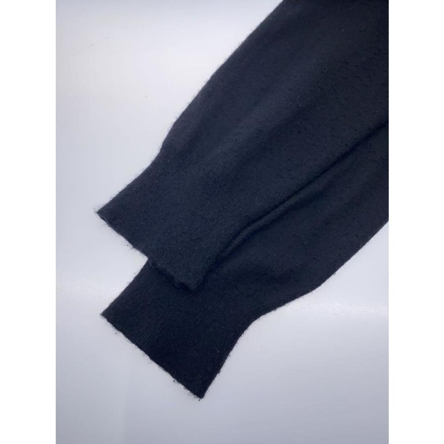 Rick Owens◆BOILED CASHMERE HOODIE/パーカー/M/カシミア/BLK/無地/RU18S5614_4