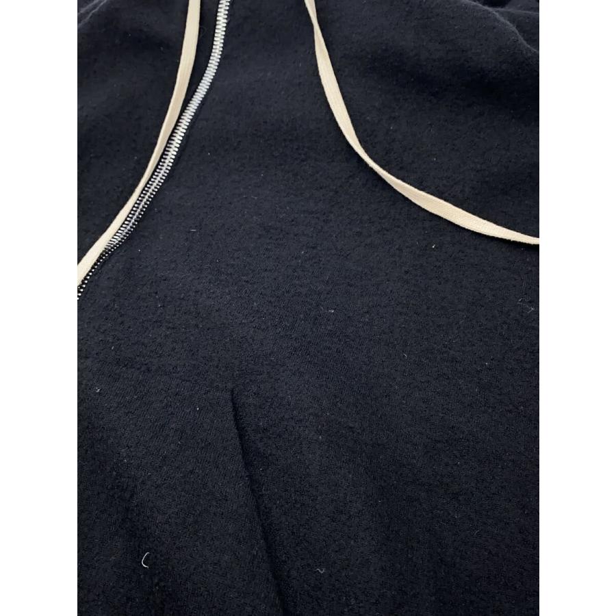 Rick Owens◆BOILED CASHMERE HOODIE/パーカー/M/カシミア/BLK/無地/RU18S5614_5