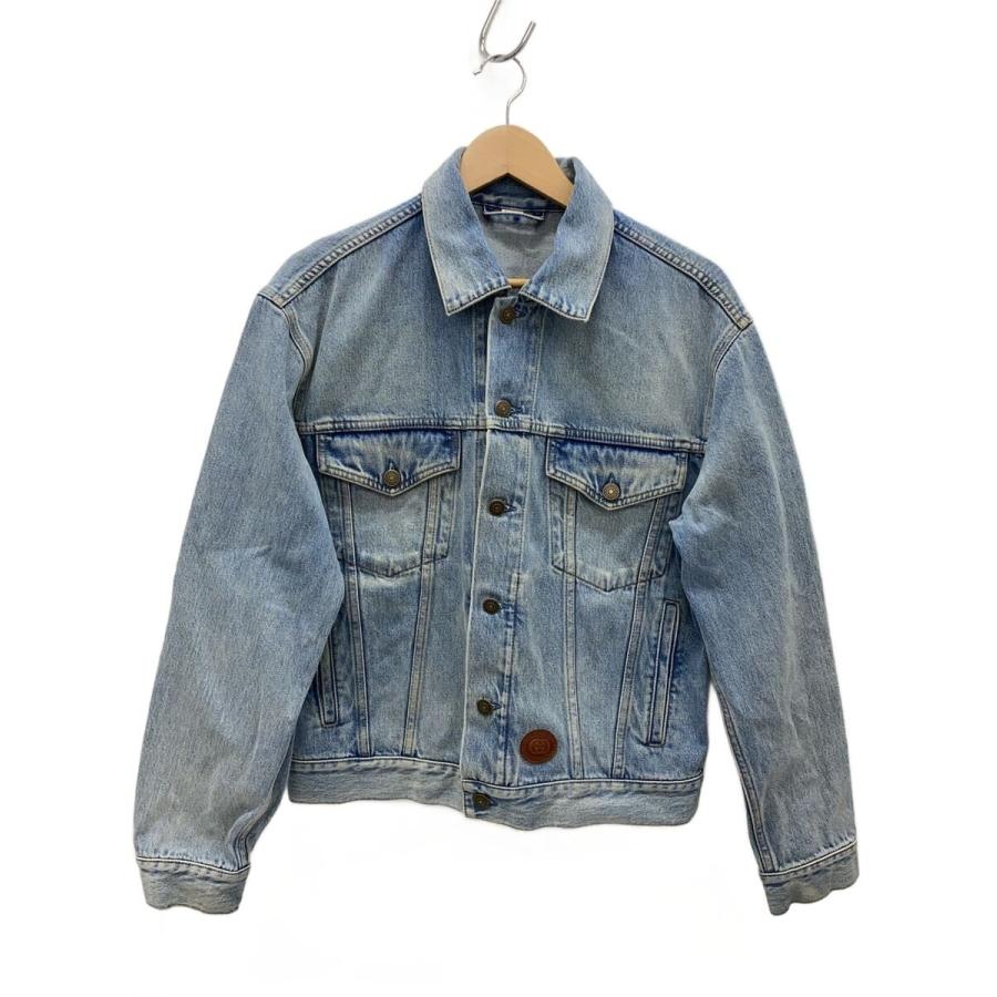 GUCCI◇Gジャン/44/コットン/BLU/無地/594850 XDA83 : セカンド