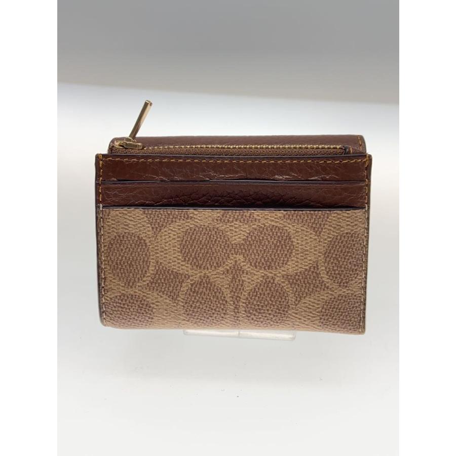 COACH 三つ折り財布 シグネチャー キャンバス ブラウンCZ034 COACH◇3つ折り財布/レザー/BRW/レディース/CZ034// : セカンド