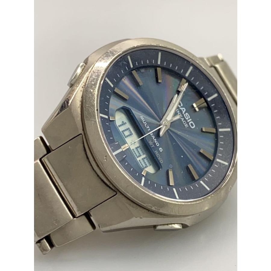 CASIO◇クォーツ腕時計/デジタル/SLV/SLV/LCW-M500T : セカンド 