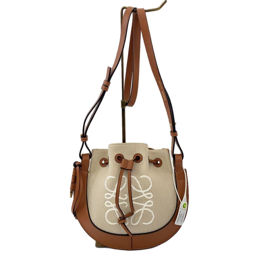 LOEWE◇LOEWE ロエベ/ショルダーバッグ/キャンバス/ブラウン/ホース