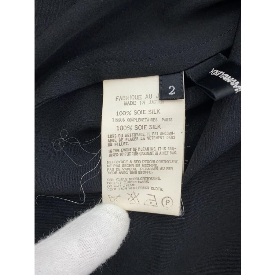 YOHJI YAMAMOTO◇YOJI YAMAMOTO+NOIR/半袖ブラウス/2/シルク/BLK 