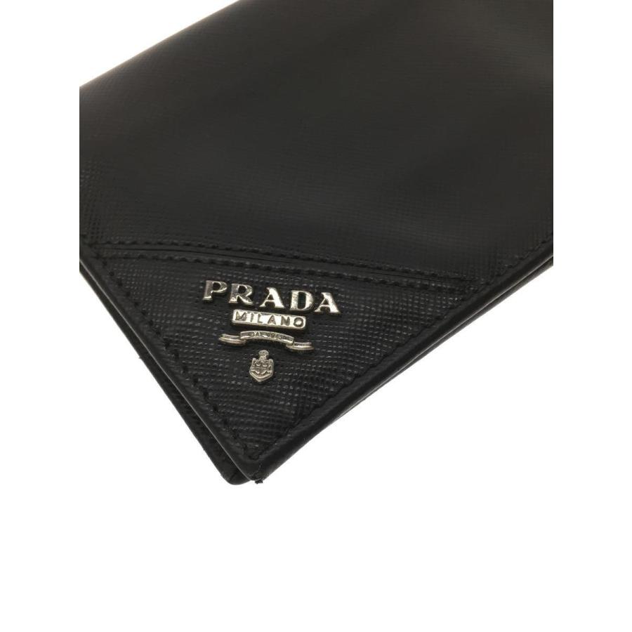 PRADA◆長財布/レザー/BLK/無地/メンズ｜ssol-shopping｜03