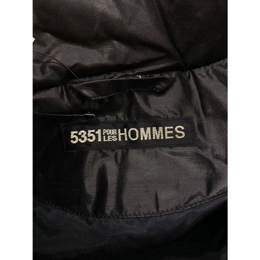 5351 POUR LES HOMMES◇ダウンジャケット/1/コットン/BLK/無地